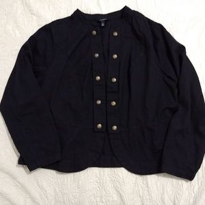 Torrid military style black jacket